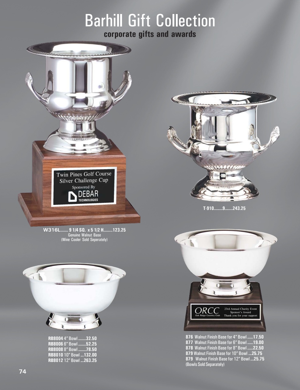 Wine Cooler Team Trophy, Wine Cooler Trophies